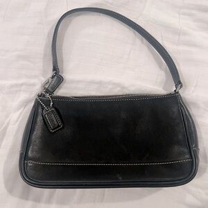 Y2K Vintage Coach Black Hampton Demi Bag 7785